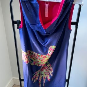 Lily Pulitzer loose silk dress - size xs